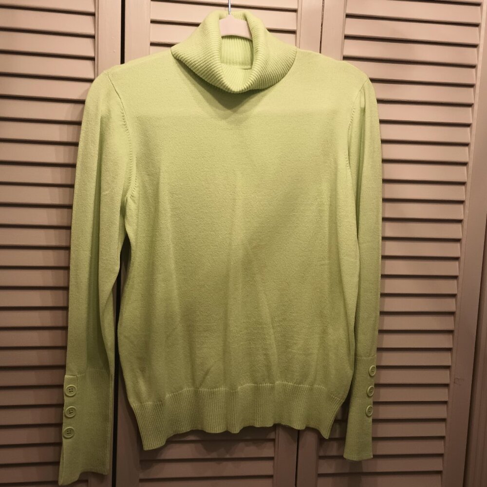 Motto Lime Green Turtle Neck Sweater L